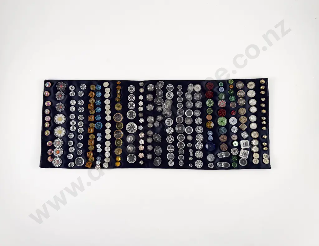 Collection Vintage Glass Buttons approximate 250 Image 1++
