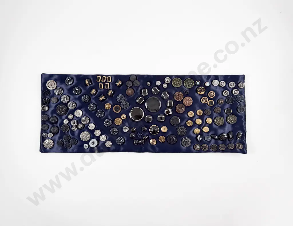 Collection Victorian Black Glass Buttons approximate 142 Image 1++