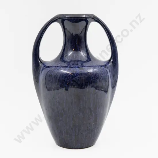 Bretby Elongated Double Handled Vase 26cm H