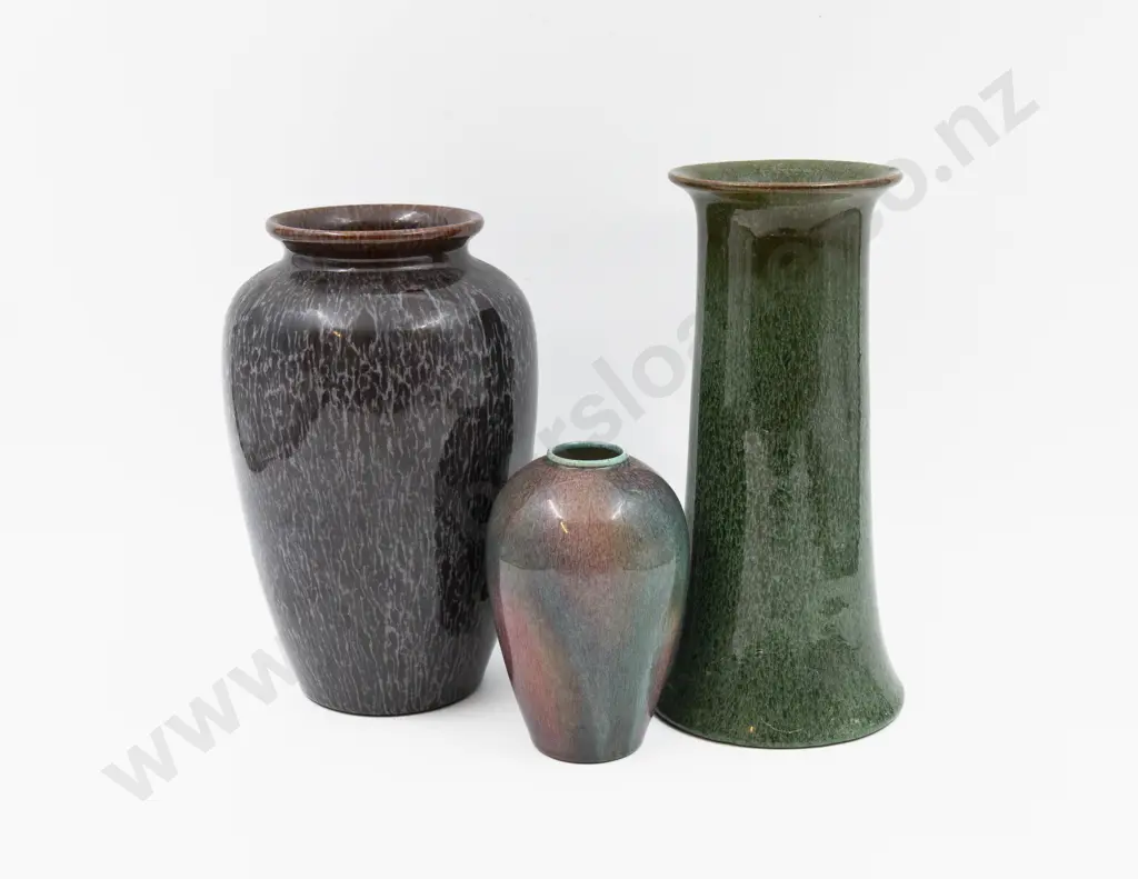 Bretby Spill Vase 24cm H & Two Others Image 1++