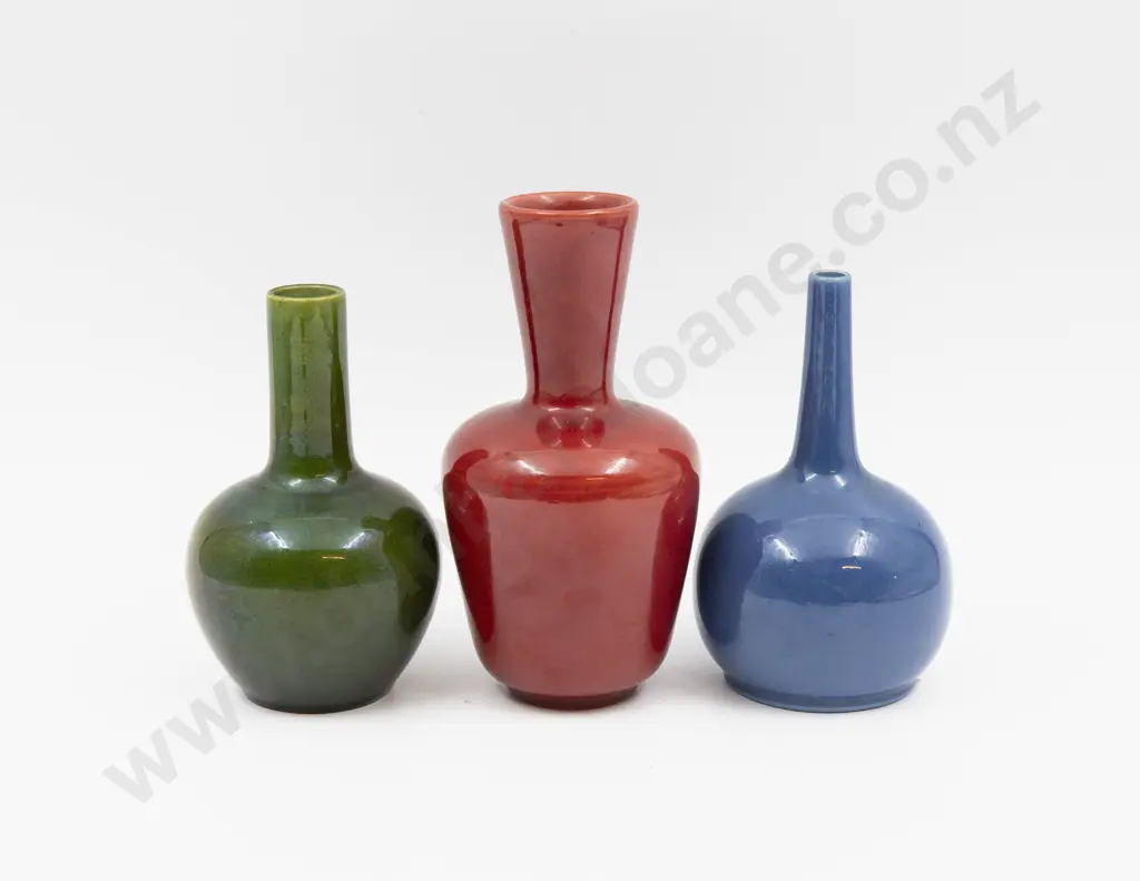Three Bretby Vases - Tallest 16cm H Image 1++