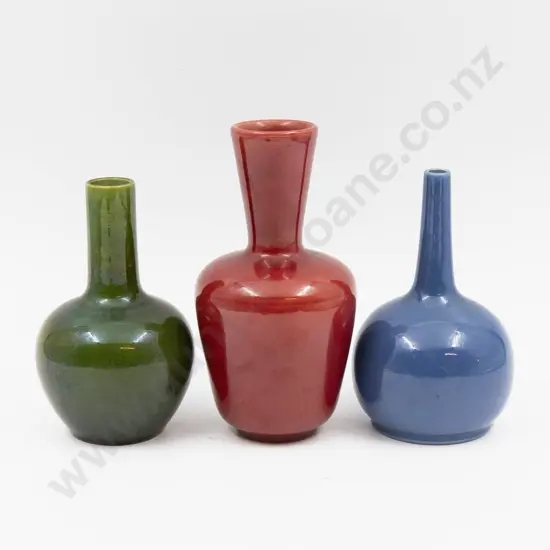 Three Bretby Vases - Tallest 16cm H