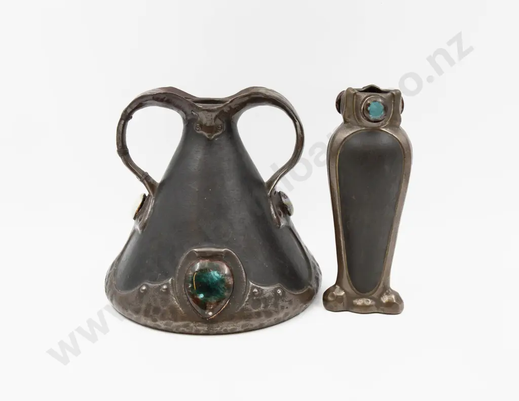 Large Bretby Double Handled Vase & Other Vase Both 22cm H Image 1++