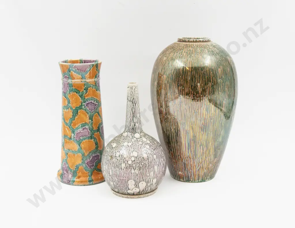 Three Bretby Vases - Tallest 25cm H Image 1++