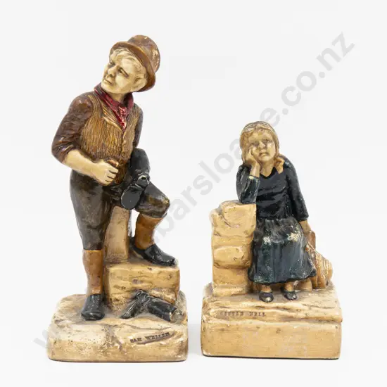Pair Bretby Bookends 21cm H