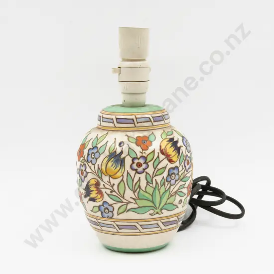 Charlotte Rhead Lamp Base 25cm H Overall