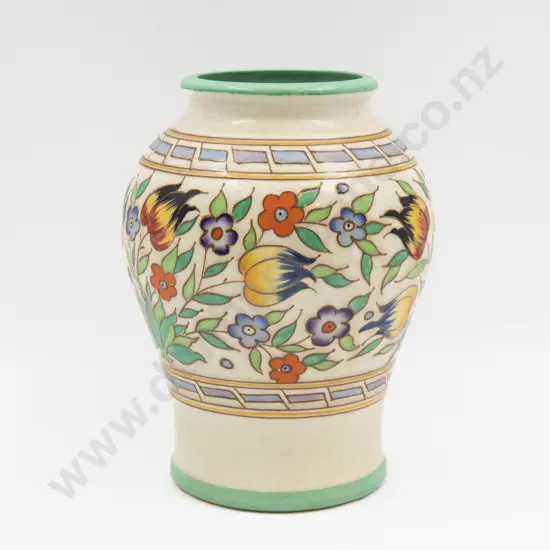 Large Charlotte Rhead Baluster Vase 24cm H