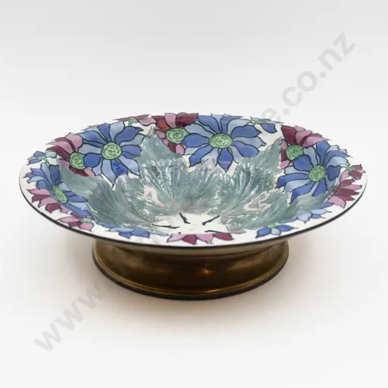 Charlotte Rhead Footed Fruit Bowl 27.5cm Dia