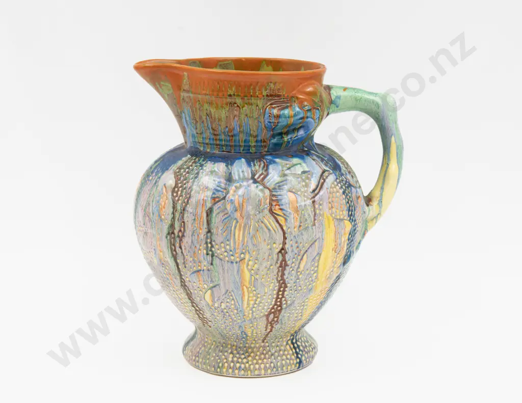 Clarice Cliff 'Delecia' Pattern Jug 23cm H Image 1++