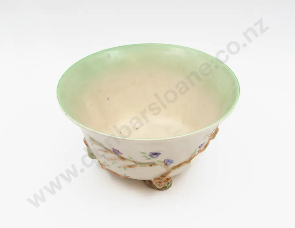Clarice Cliff Newport Pottery Footed Bowl 26cm Dia 14cm H Image 1++