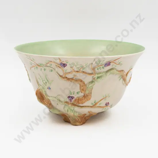 Clarice Cliff Newport Pottery Footed Bowl 26cm Dia 14cm H
