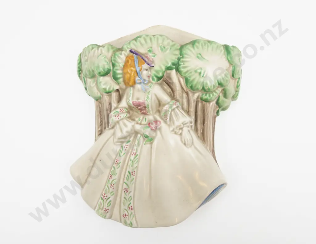Clarice Cliff 'Lady Anne' Wall Pocket 18cm H Image 1++