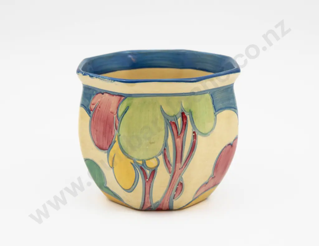 Clarice Cliff Bizarre Hand Painted 'Fantasque' Pattern Vase 9cm H Image 1++