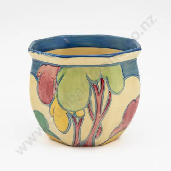 Clarice Cliff Bizarre Hand Painted 'Fantasque' Pattern Vase 9cm H