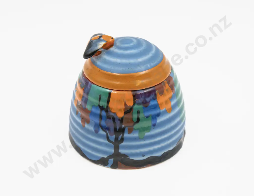 C1930s Covered Honey Pot 10cm H Image 1++