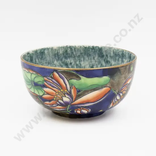 Coronaware Hand-Painted "Water Lily" Pattern Bowl 16cm Dia