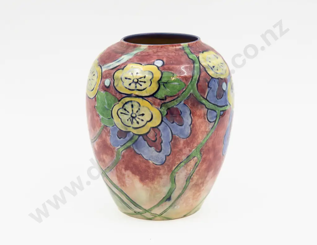 Royal Doulton Unsigned Brangwyn Ware Vase 16.5cm H Image 1++