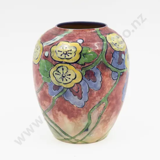 Royal Doulton Unsigned Brangwyn Ware Vase 16.5cm H