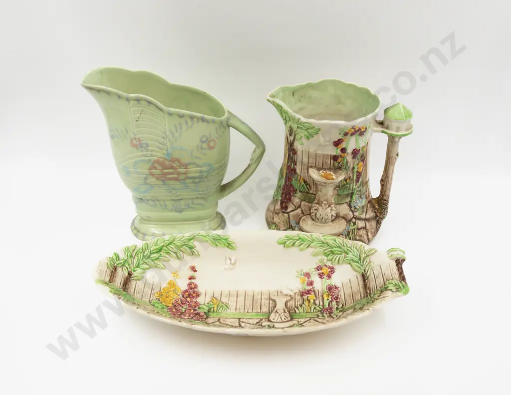 Falcon Ware Dovecote Jug Serving Dish & Beswick Jug 567 Image 1++