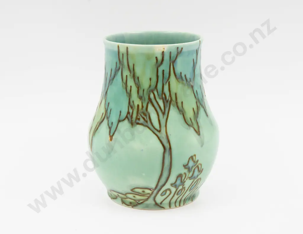 Carlton Ware 'Tubelined Tree' Pattern Vase 15.5cm H Image 1++