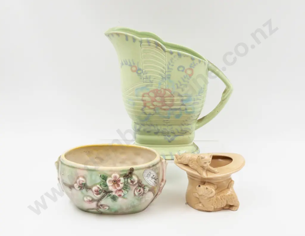 Sylvac Flower Trough Novelty Pot (A/F) with Beswick Jug Image 1++