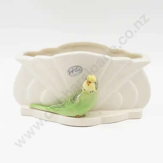 Sylvac Budgie Pattern Flower Trough 24cm L