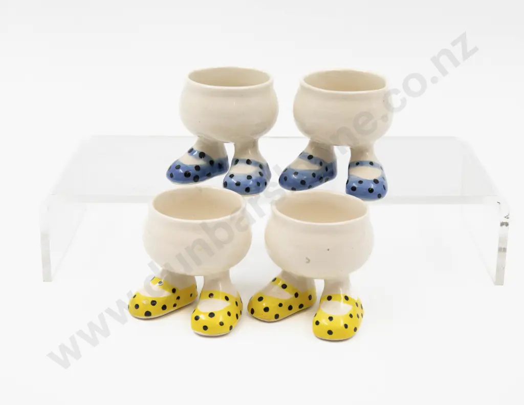 Four Modern Carlton Ware Walking Egg Cups Image 1++