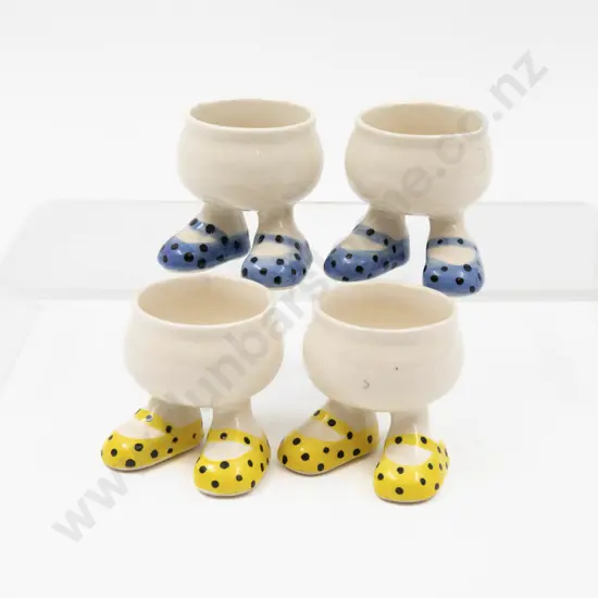 Four Modern Carlton Ware Walking Egg Cups