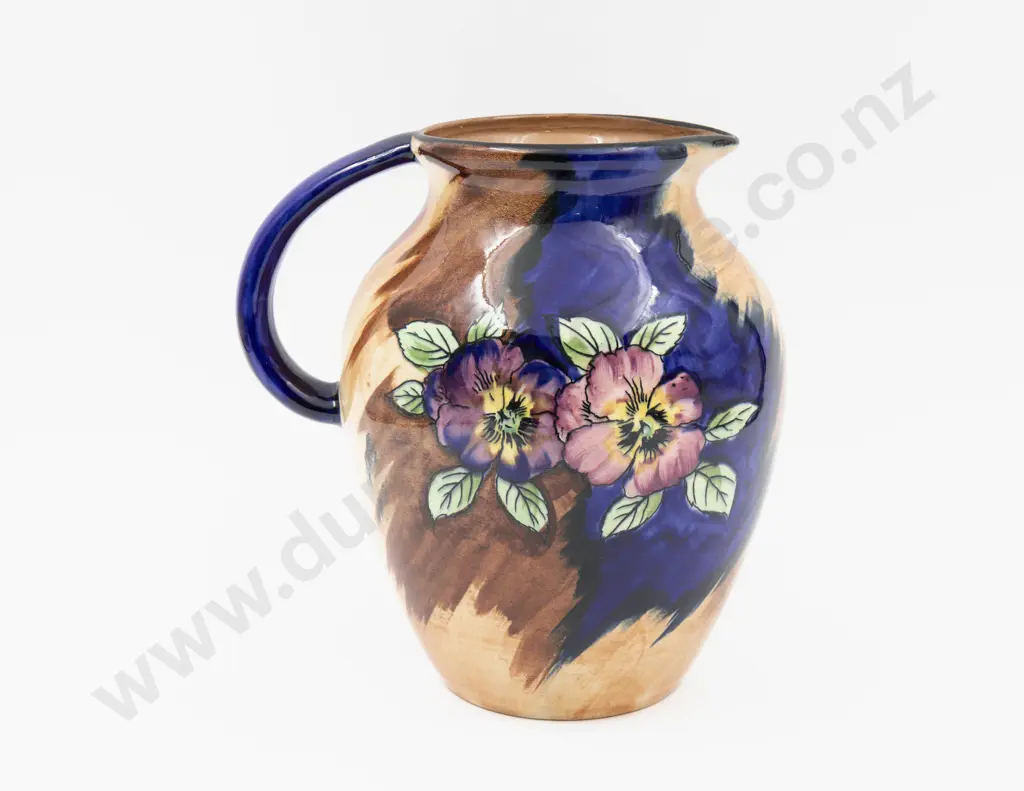H & K Tunstall "Viola" Pattern Jug 23cm H Image 1++