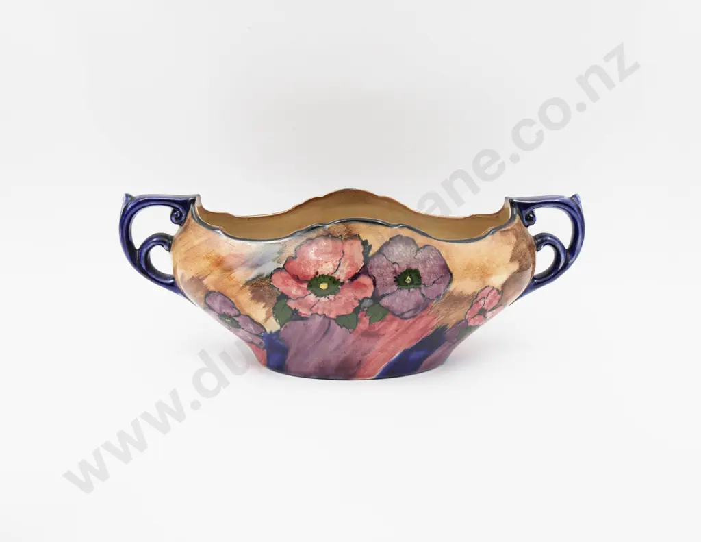 H & K Tunstall "Poppy" Pattern Flower Trough & "Tuliptime" Jug Image 1++