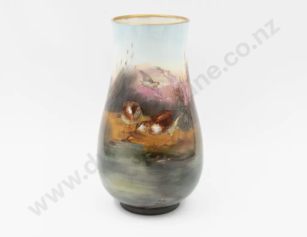 Winton Continuously Hand-Painted Vase Signed Ault? 26.5cm H Image 1++