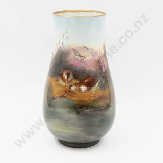 Winton Continuously Hand-Painted Vase Signed Ault? 26.5cm H