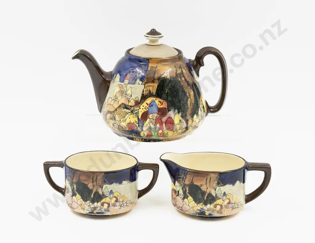 Royal Doulton Pixie Series 3pce Tea Set Image 1++