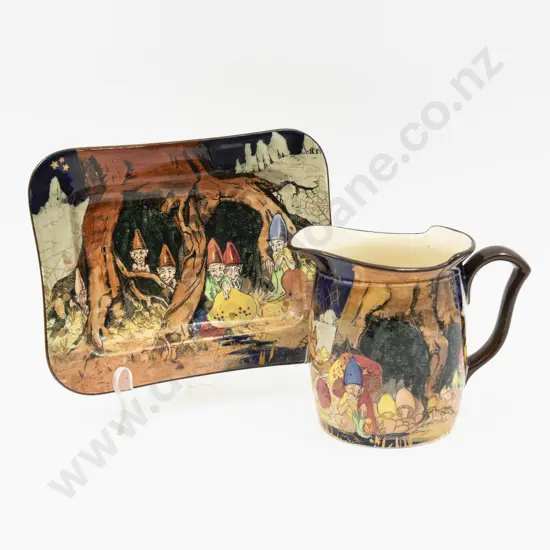 Royal Doulton Pixie Series Serving Dish & Jug