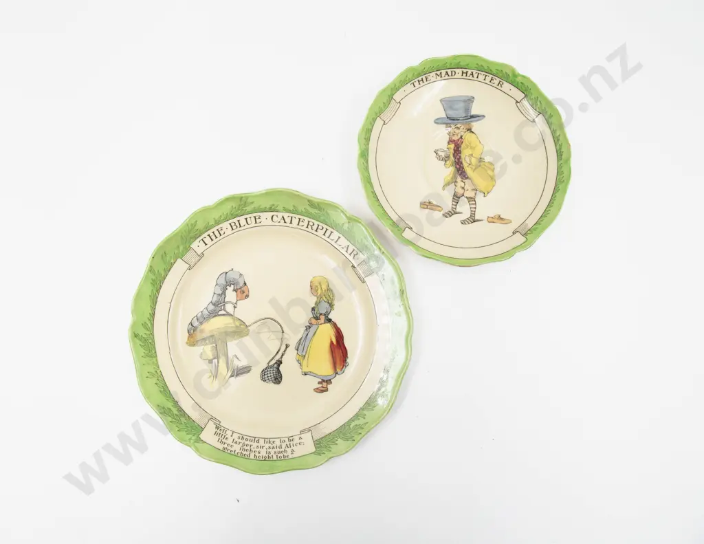 Royal Doulton "Alice in Wonderland" Series Teacup Saucer & Plate Image 1++
