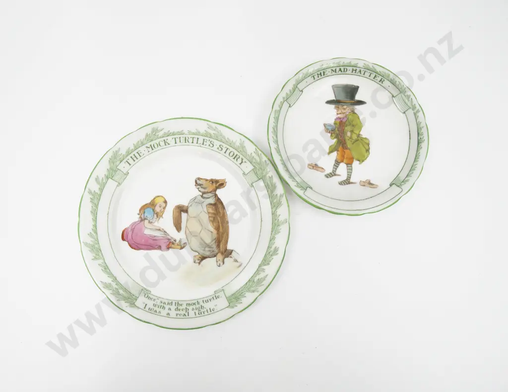 Royal Doulton "Alice in Wonderland" Series Teacup Saucer & Plate Image 1++