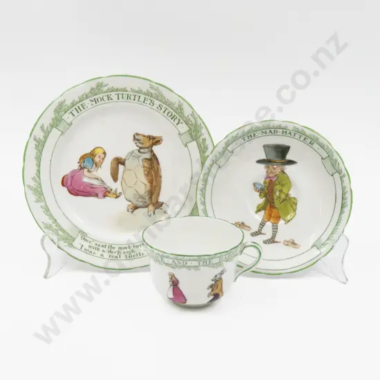 Royal Doulton "Alice in Wonderland" Series Teacup Saucer & Plate
