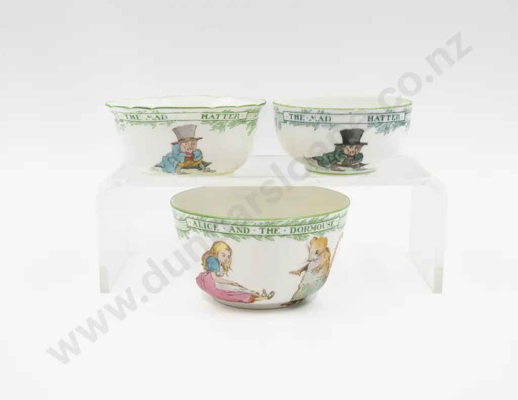 Royal Doulton "Alice in Wonderland" Series Three Various Sugar Basins Image 1++