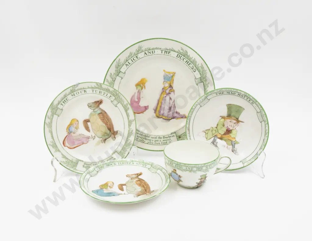 Royal Doulton "Alice in Wonderland" Series Side Plate Cup Saucer Plate Extra Saucer Image 1++