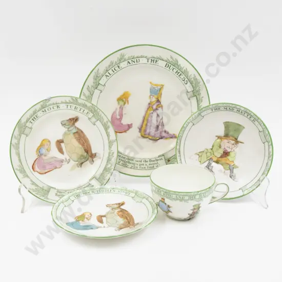 Royal Doulton "Alice in Wonderland" Series Side Plate Cup Saucer Plate Extra Saucer