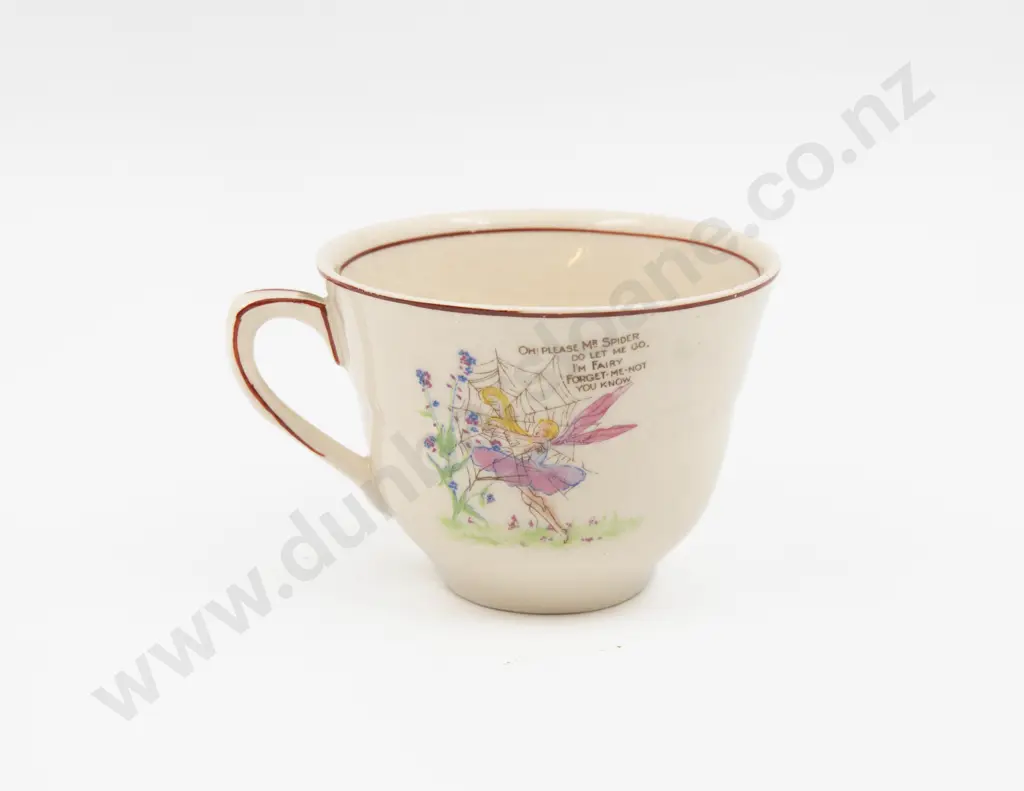 H & K Tunstall Nursery Fairy Pattern Teacup Saucer & Plate Image 1++