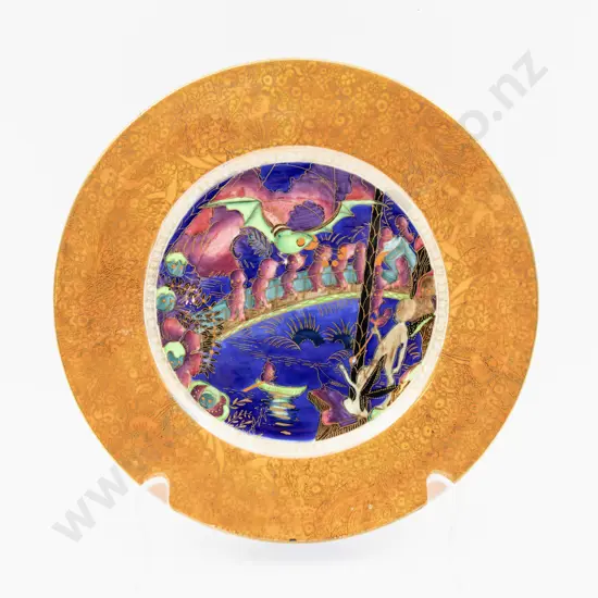 Wedgwood Fairyland Lustre Imps on a Bridge plate 27cm Dia