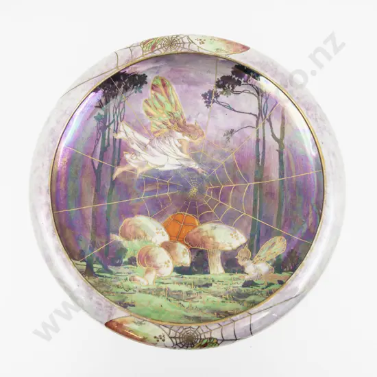 Grimwades Byzanta Ware Fairy Lustre Cobweb Comport 29cm Dia Overall