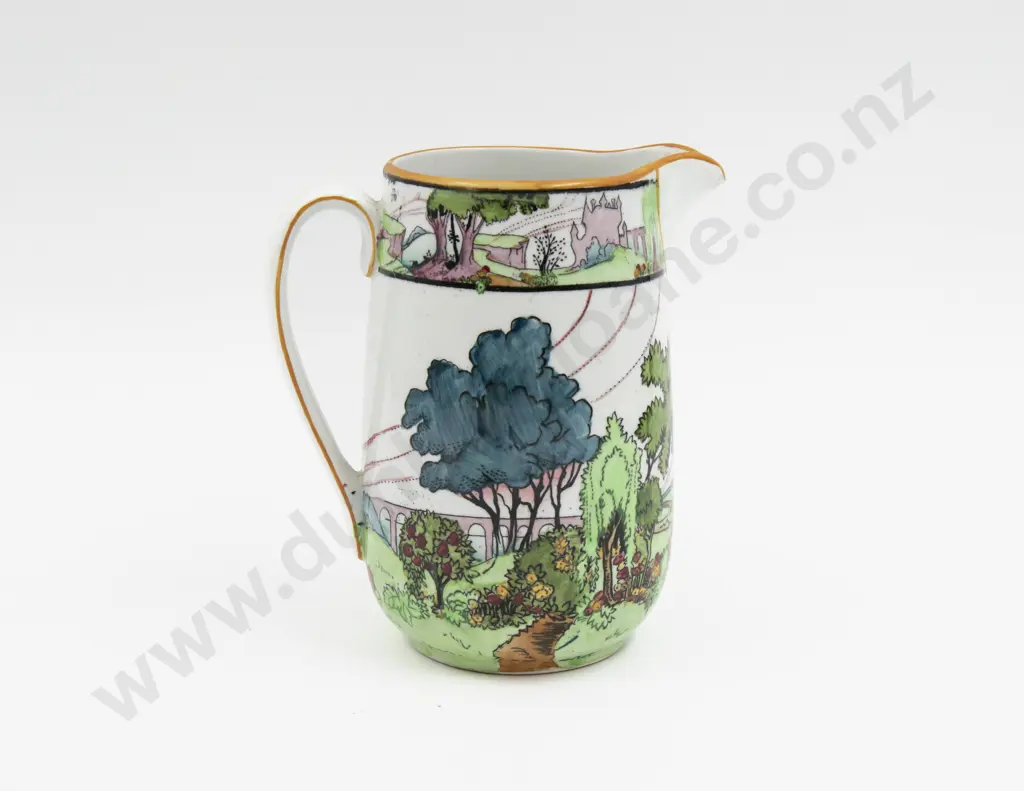 Grimwades Fairy Castles Pattern Two Entree Plates & Jug 21cm Dia & 14cm H Image 1++