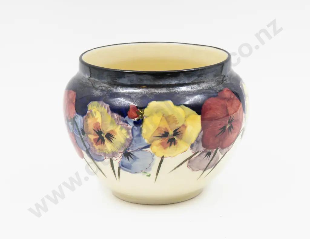 Royal Doulton Pansies Pattern Rose Bowl 10.5cm Dia Image 1++
