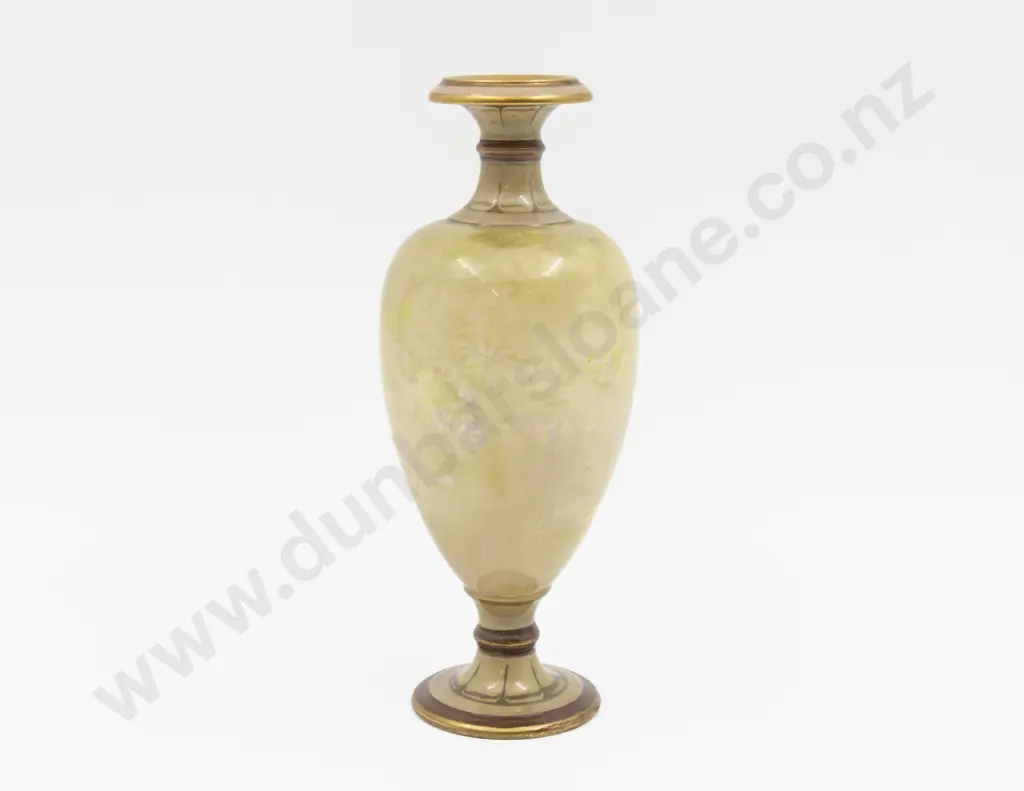 Doulton Burslem Luscian Ware Hand Painted Romantic Maiden Vase Signed G White 23cm H Image 1++
