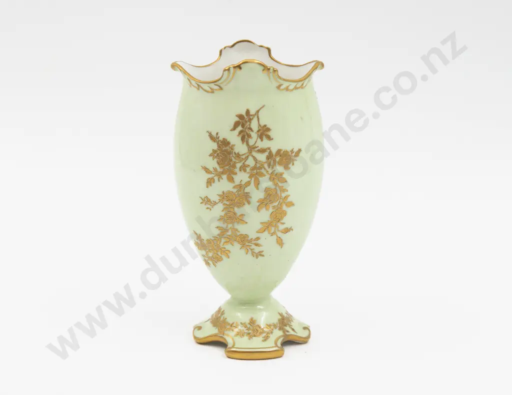 Royal Doulton Hand Painted Tarbert Castle Cartouche Vase Signed J H Plant 16.5cm H Image 1++