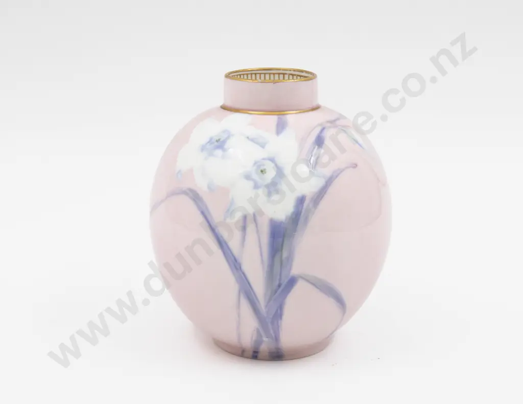 Doulton Burslem Hand Painted Jonquil Vase Unsigned 13.5cm H Image 1++