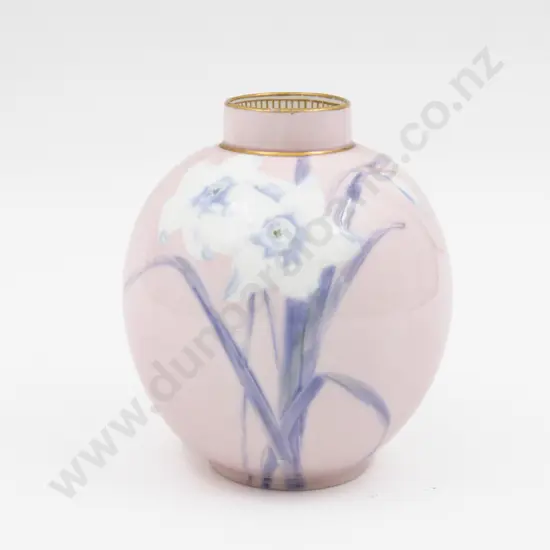 Doulton Burslem Hand Painted Jonquil Vase Unsigned 13.5cm H