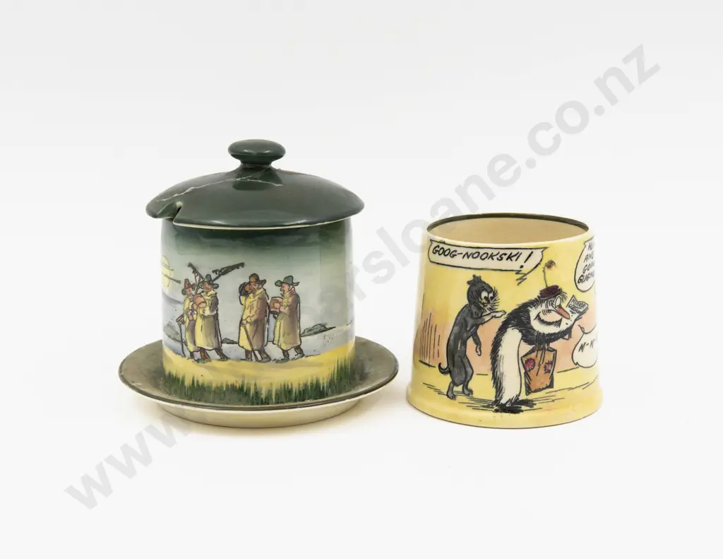Royal Doulton The Wiltshire Moonrakers Series Preserve Pot & Daily Mirror Seriesware Image 1++
